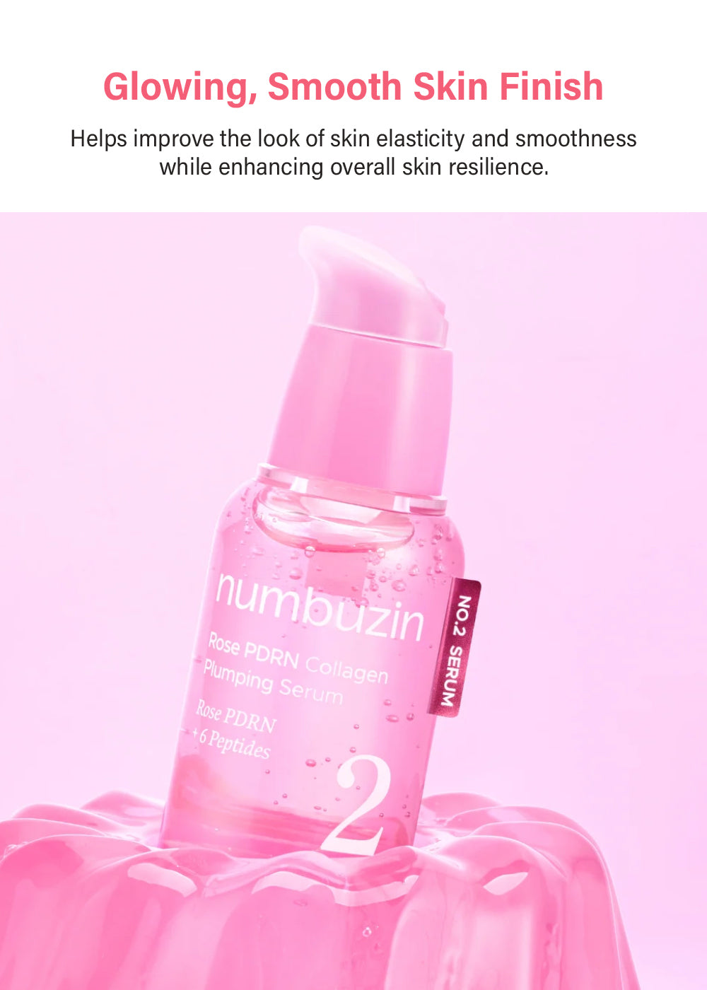 numbuzin No. 2 Rose PDRN Collagen Plumping Serum 30ml