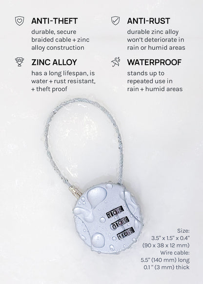 Official Key Items Anti-theft Cable Lock