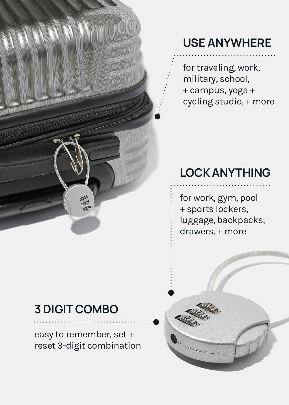 Official Key Items Anti-theft Cable Lock