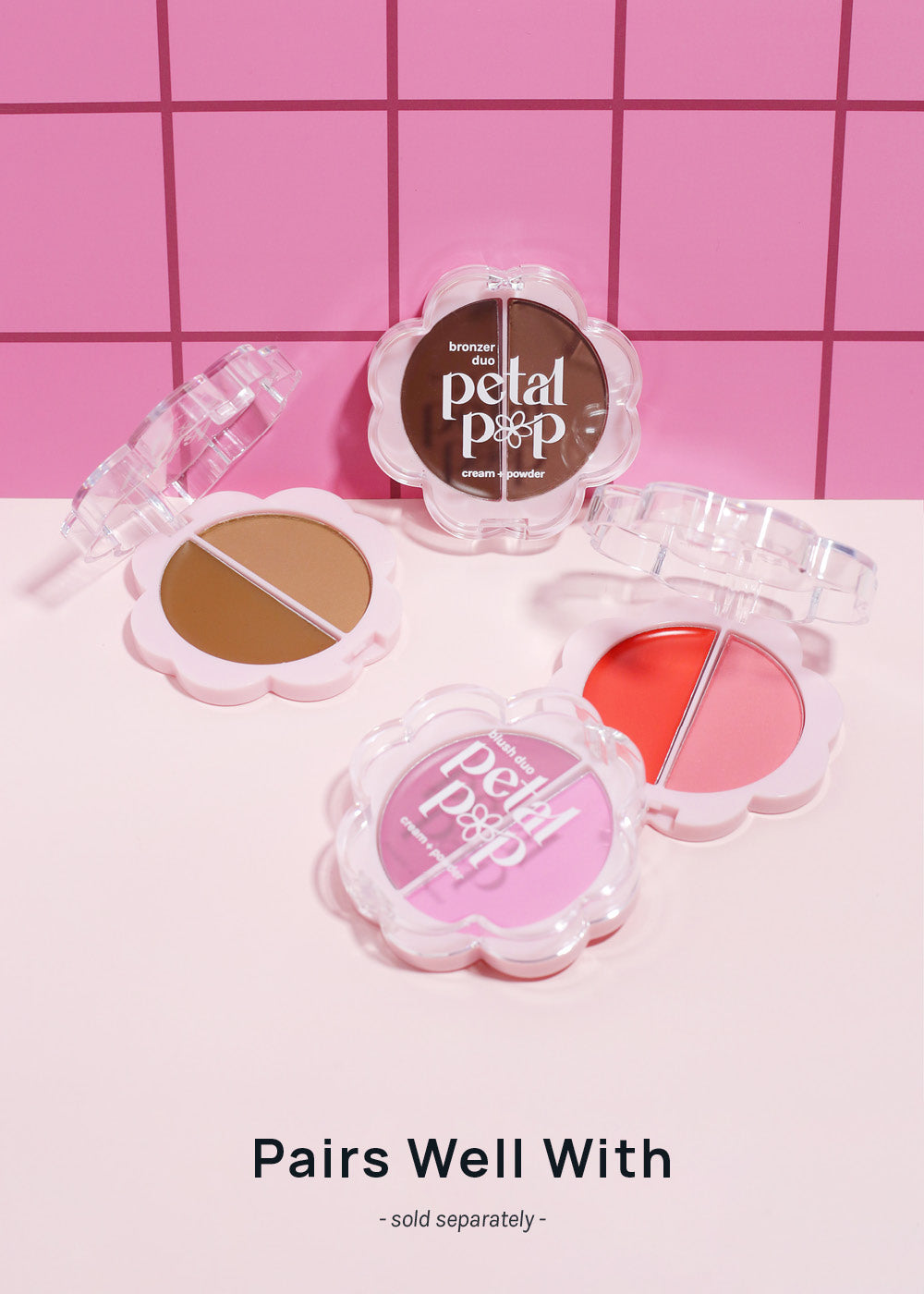 AOA Petal Pop Bronzer Duo Cream + Powder