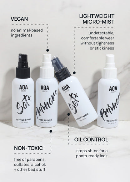 AOA Primer+ Face Primer & Set+ Setting Spray