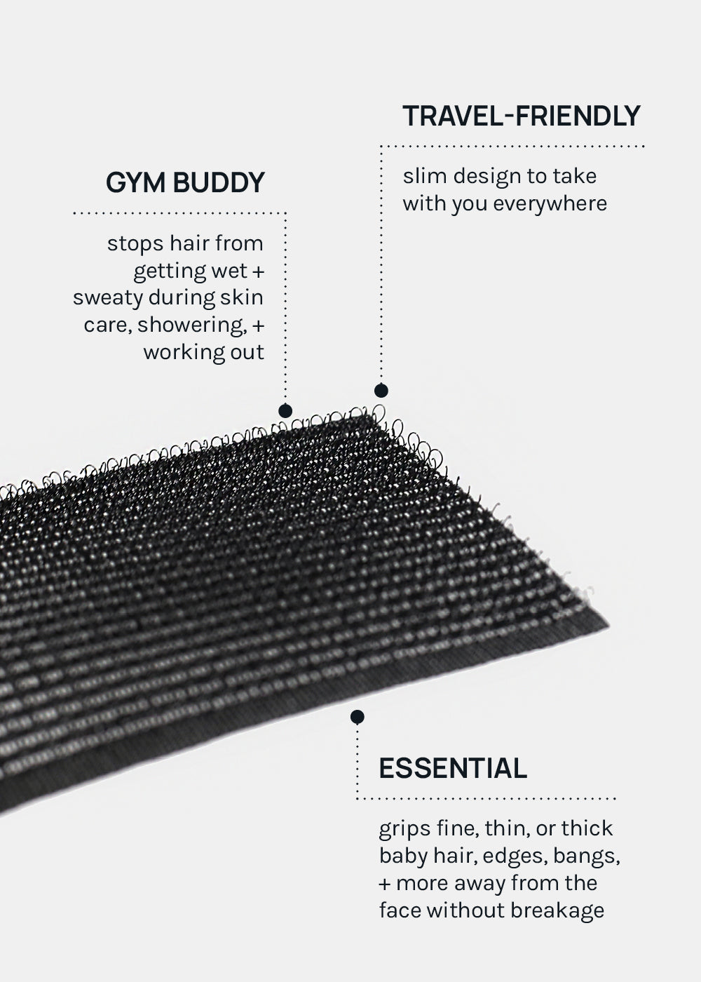 AOA Anti-Slip Hair Grippers - Rectangle
