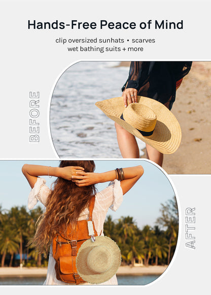 Official Key Items Grosgrain Travel Hat Clips