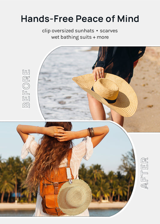 Official Key Items Grosgrain Travel Hat Clips