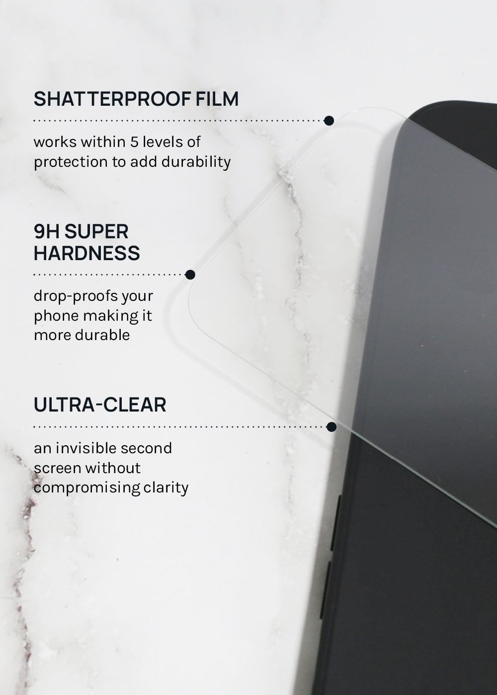 Miss A Tempered Glass Screen Protector for iPhone