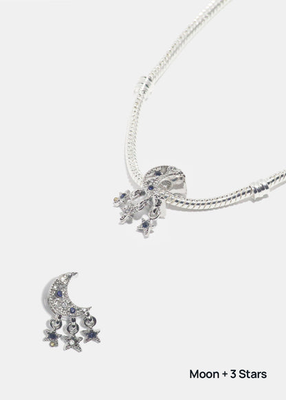 Miss A Bead Charm - Moon and Stars