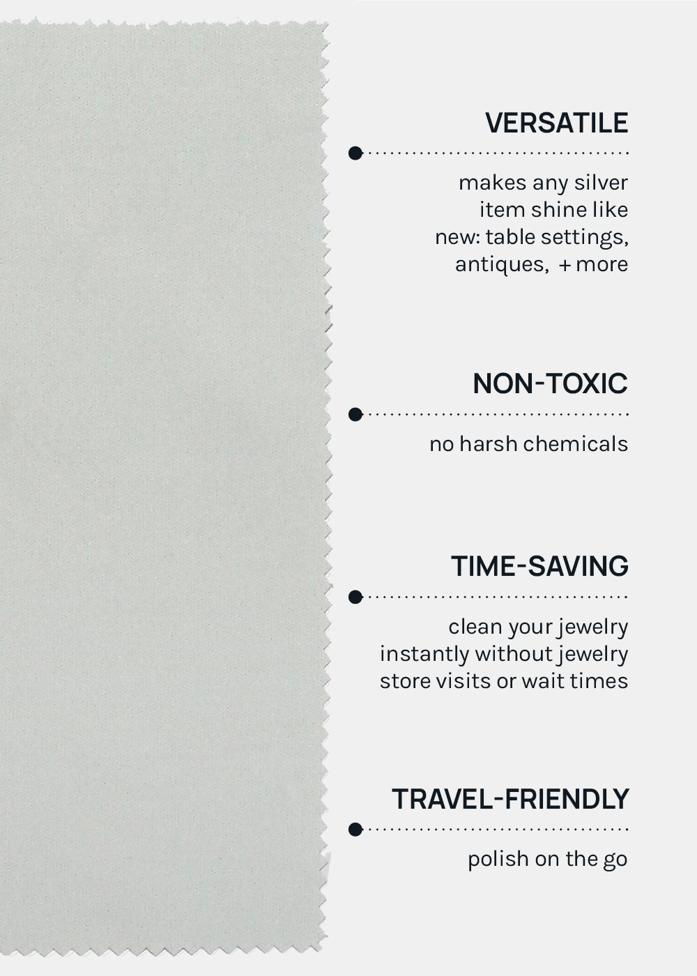 Official Key Items Silver Jewelry Cleaning Cloth