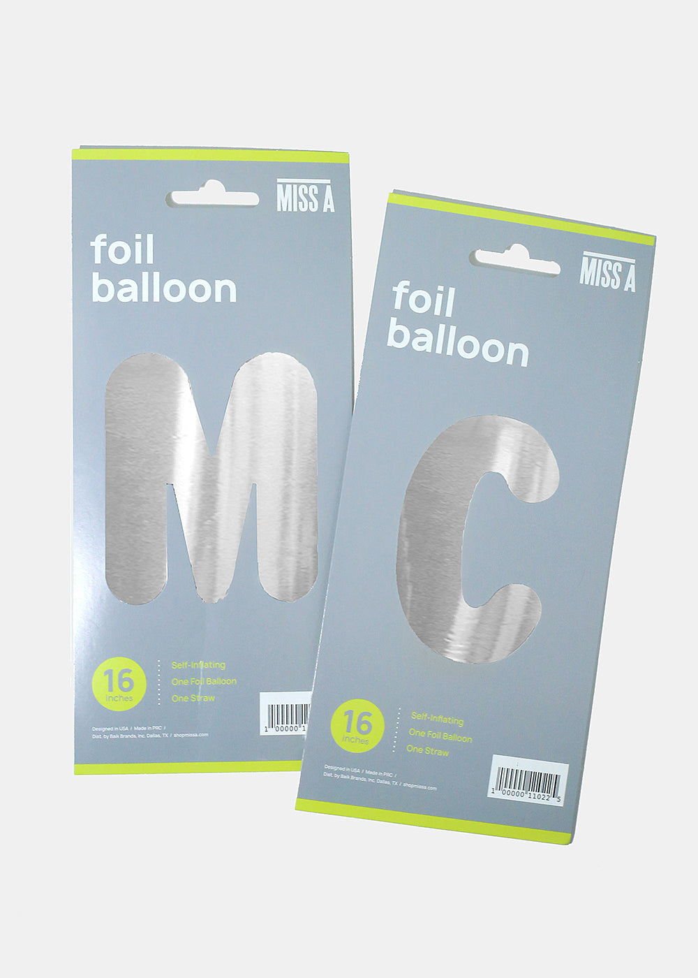 Official Key Items Party Balloons- Silver Letters