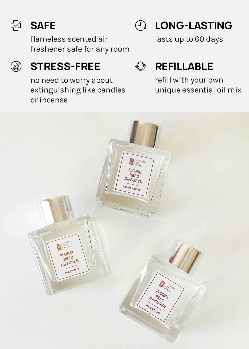 Official Key Items Floral Reed Diffuser