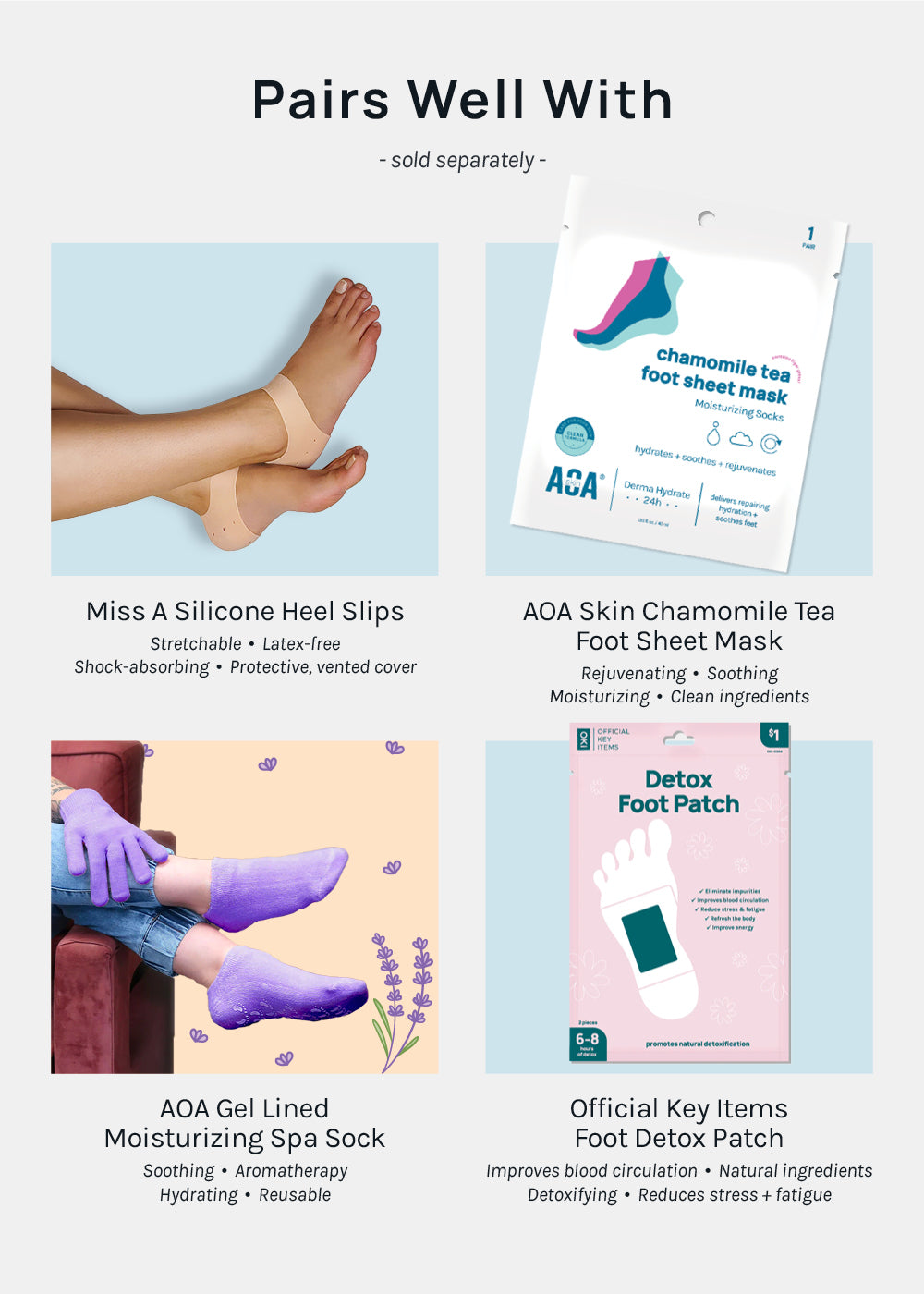 Miss A Slip-On Foot Pad Cushions