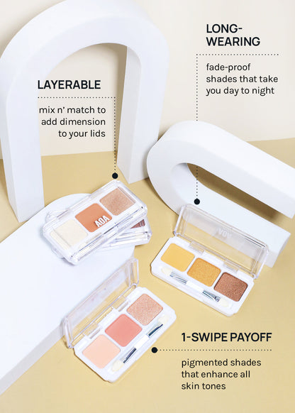 AOA Southern Charm 3 Color Eyeshadow Palettes