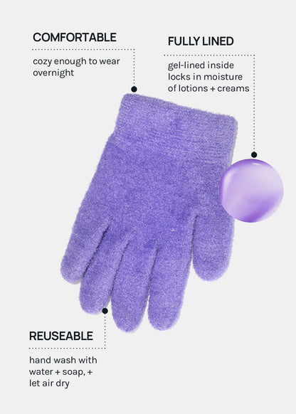 Gel Lined Moisturizing Spa Glove - Lavender