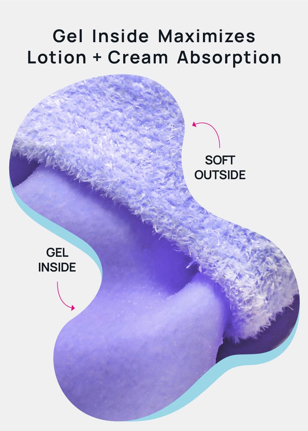Gel Lined Moisturizing Spa Glove - Lavender