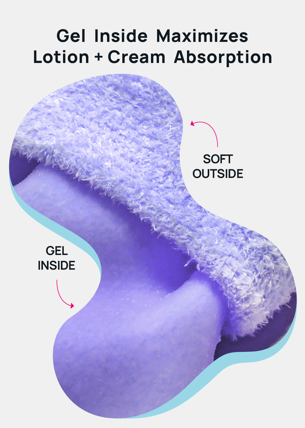 Gel Lined Moisturizing Spa Sock - Lavender