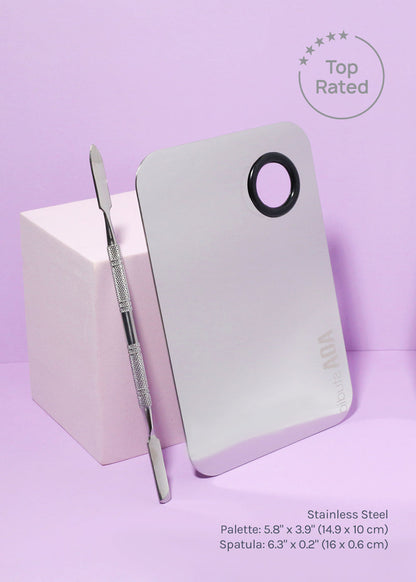 A+ Stainless Steel Mixing Palette and Spatula