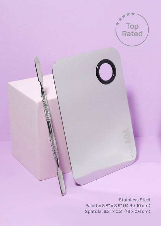 A+ Stainless Steel Mixing Palette and Spatula