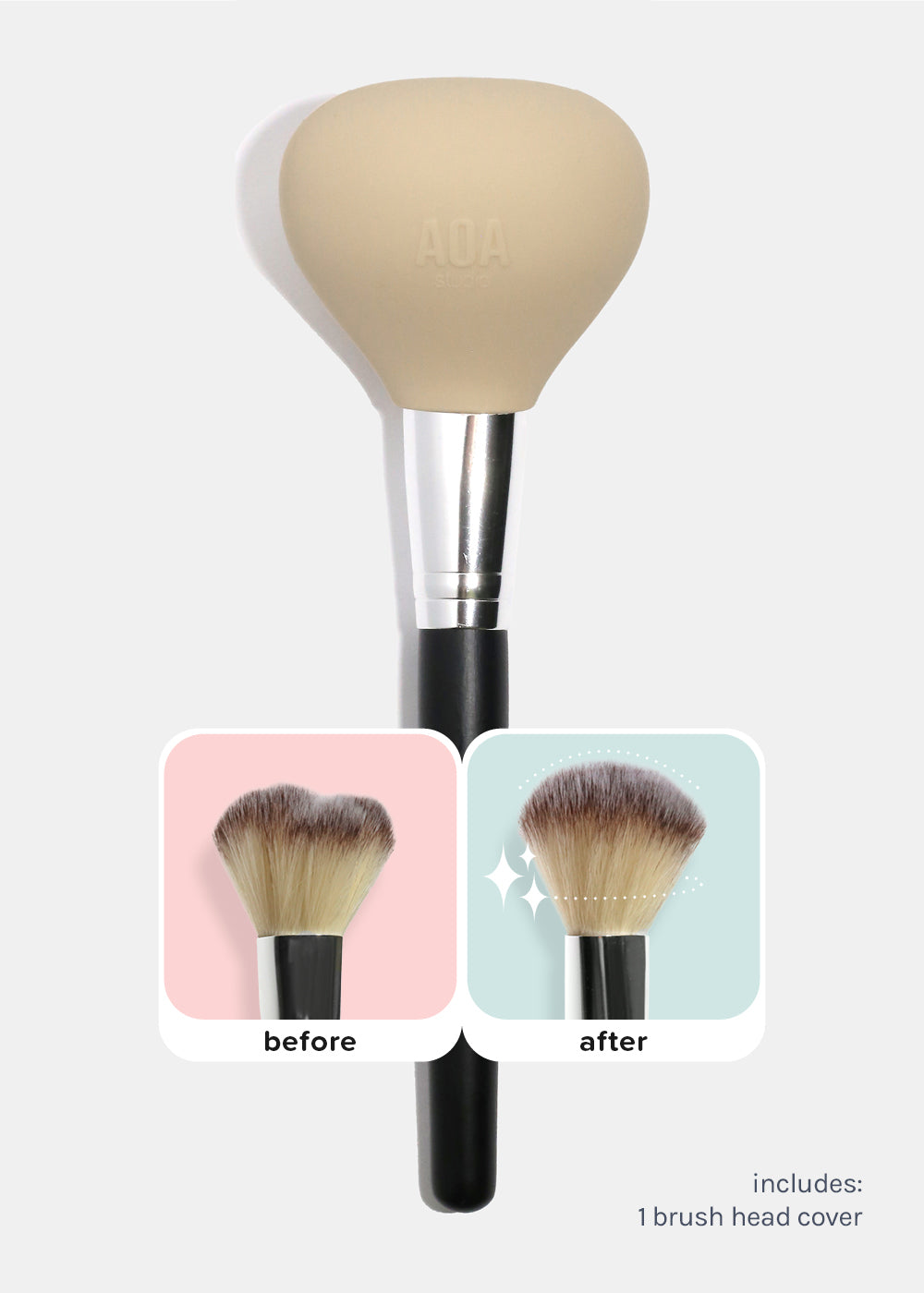 AOA Travel Silicone Brush Head Protector
