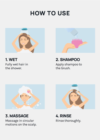 A+ Shampoo Scalp Massager Brush- Hair Oiling
