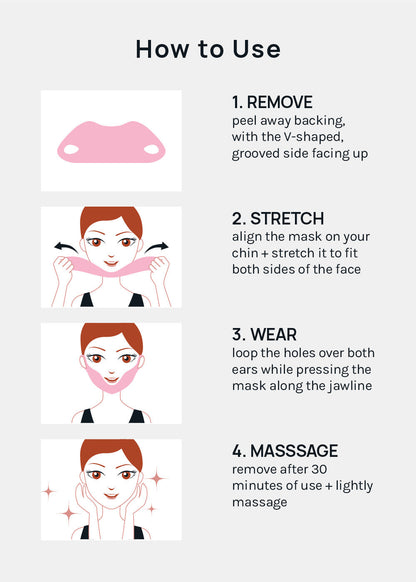 AOA Skin Chin Lifting Mask for V-Line Shaping – Aloe + Vitamin E