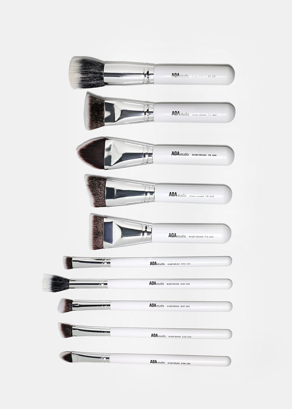 AOA Studio 10-Piece Sculpting Brush Set + Brush Roll