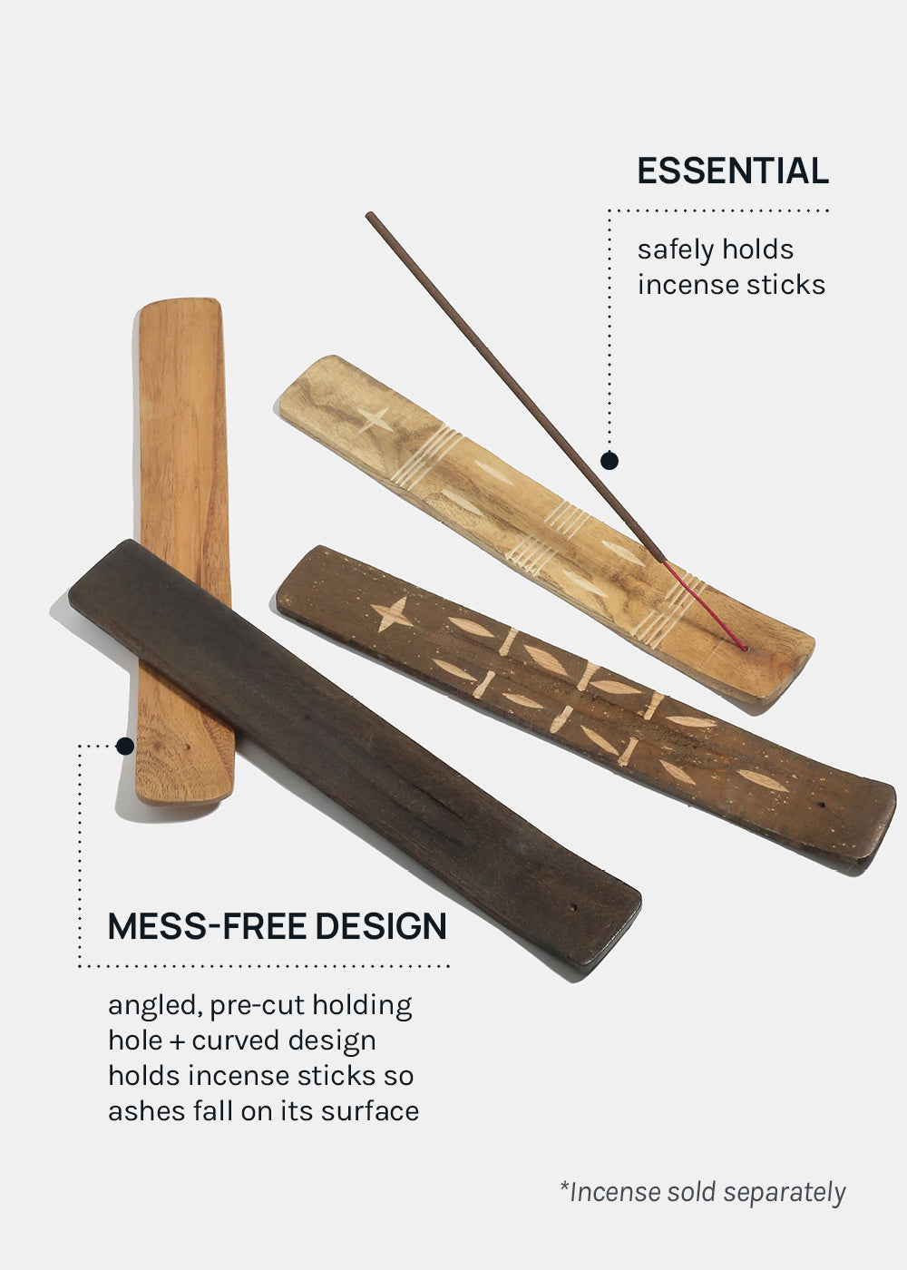Official Key Items Wooden Incense Stands